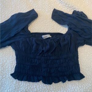 Urban Outfitters Navy Cropped Top